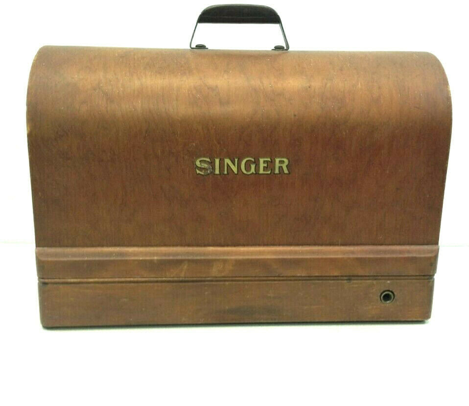 Singer 301 401 306 Sewing Machine Trapezoid Grass Cloth Carry Case