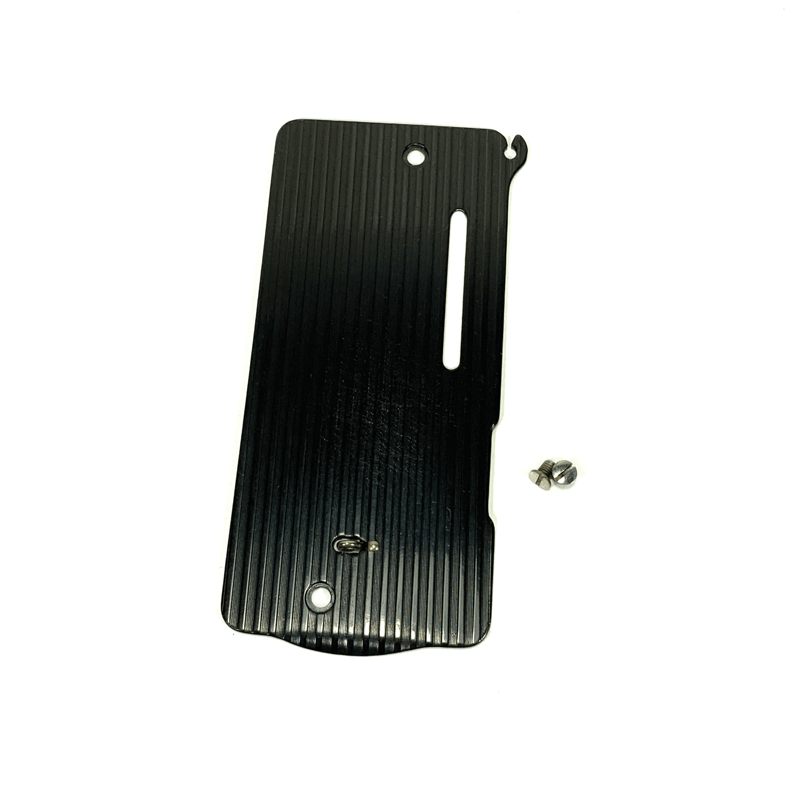 Singer 128 Sewing Machine Striated Side Face Plate in Blackside