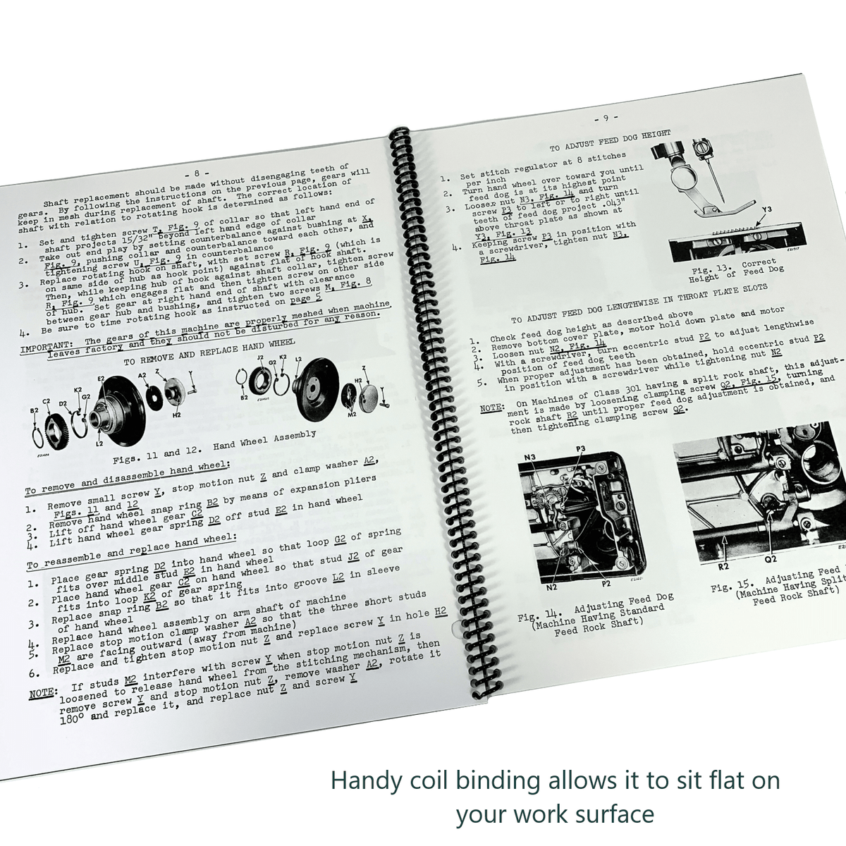 Original Singer 301 & 301A Sewing Machine Instruction Manual - Large Deluxe Edition