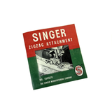 Singer Sewing Machine Adjustable Zigzag Attachment 160620 Instruction Manual New Reproduction - The Old Singer Shop