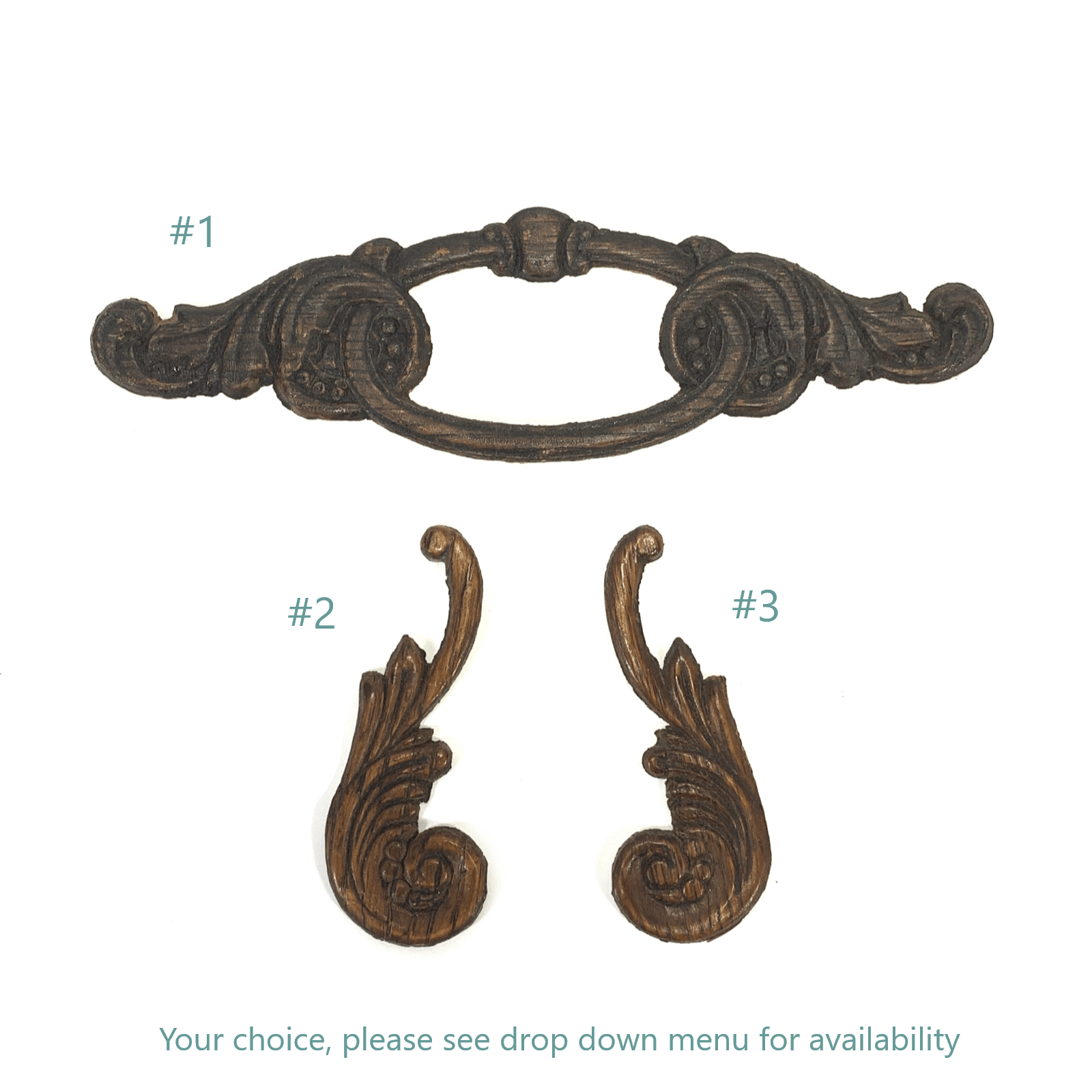 Singer Sewing Machine Treadle Cabinet Embossed Oak Applique Your