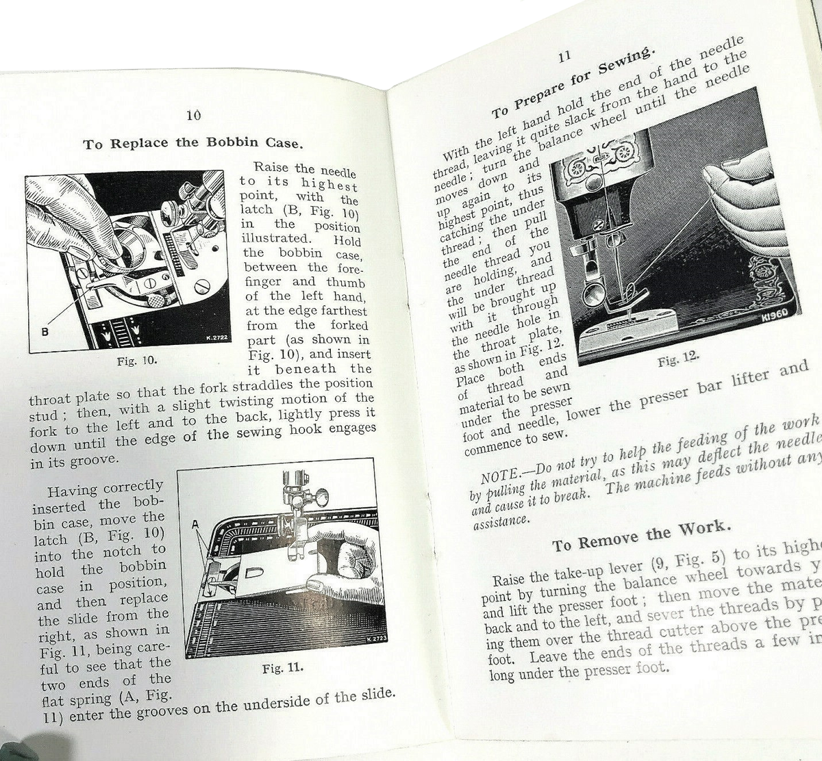 Singer 99 99K Sewing Machine Instruction Manual Vintage Original 1950 The Old Singer Shop picture