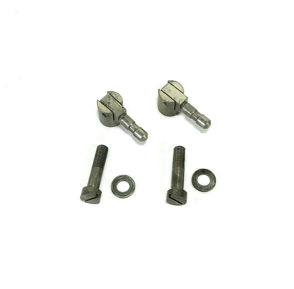 Singer Bentwood Case Head Pin Mounting Hinges Chrome Nickel