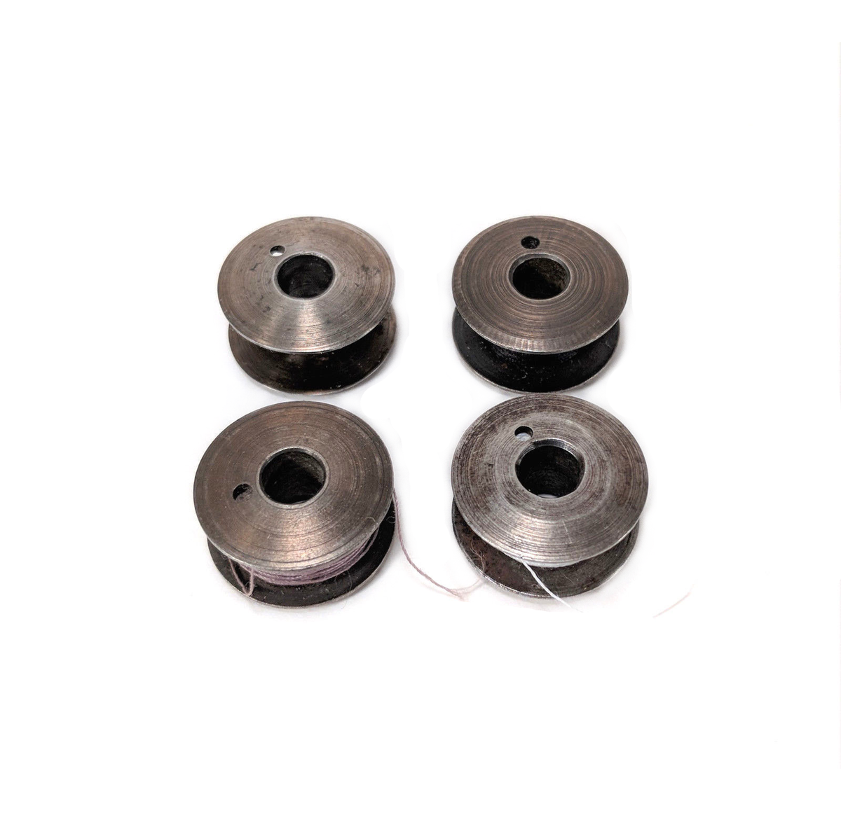 Singer Sewing Machine Class 66 Spun Bobbins Early Cast Steel One Hole