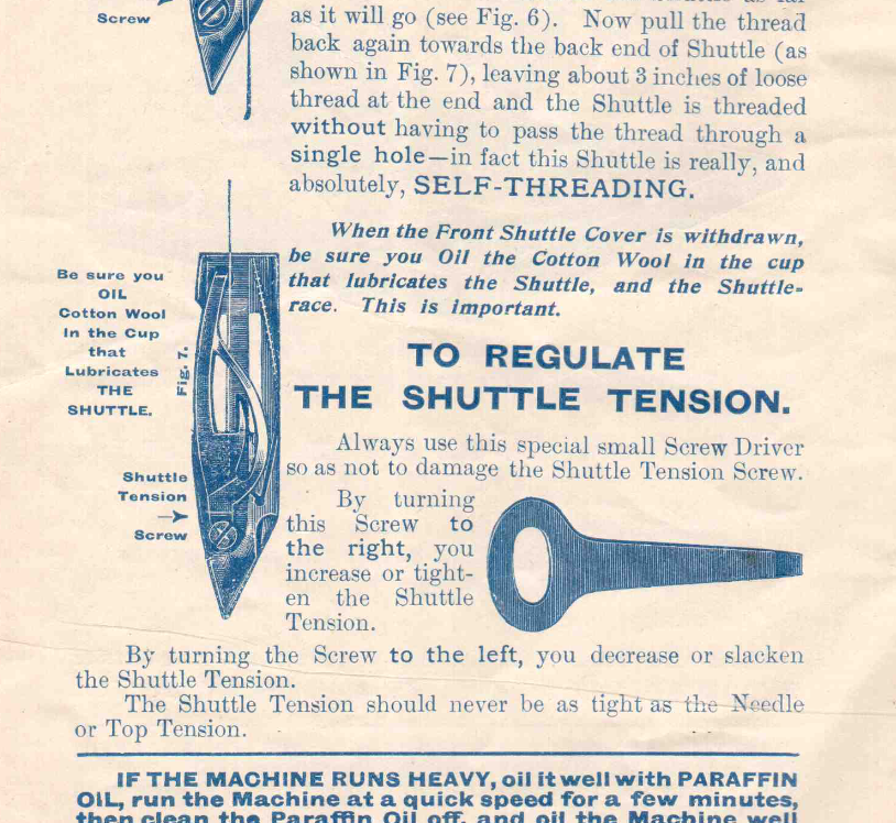 Early Singer Sewing Machine Shuttle Tension Adjusting Tool Screwdriver