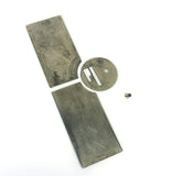 Early Singer 28 128 Front Rear Slide Throat Plate Set in Nickel Simanco 8369 8368 8323 - The Old Singer Shop