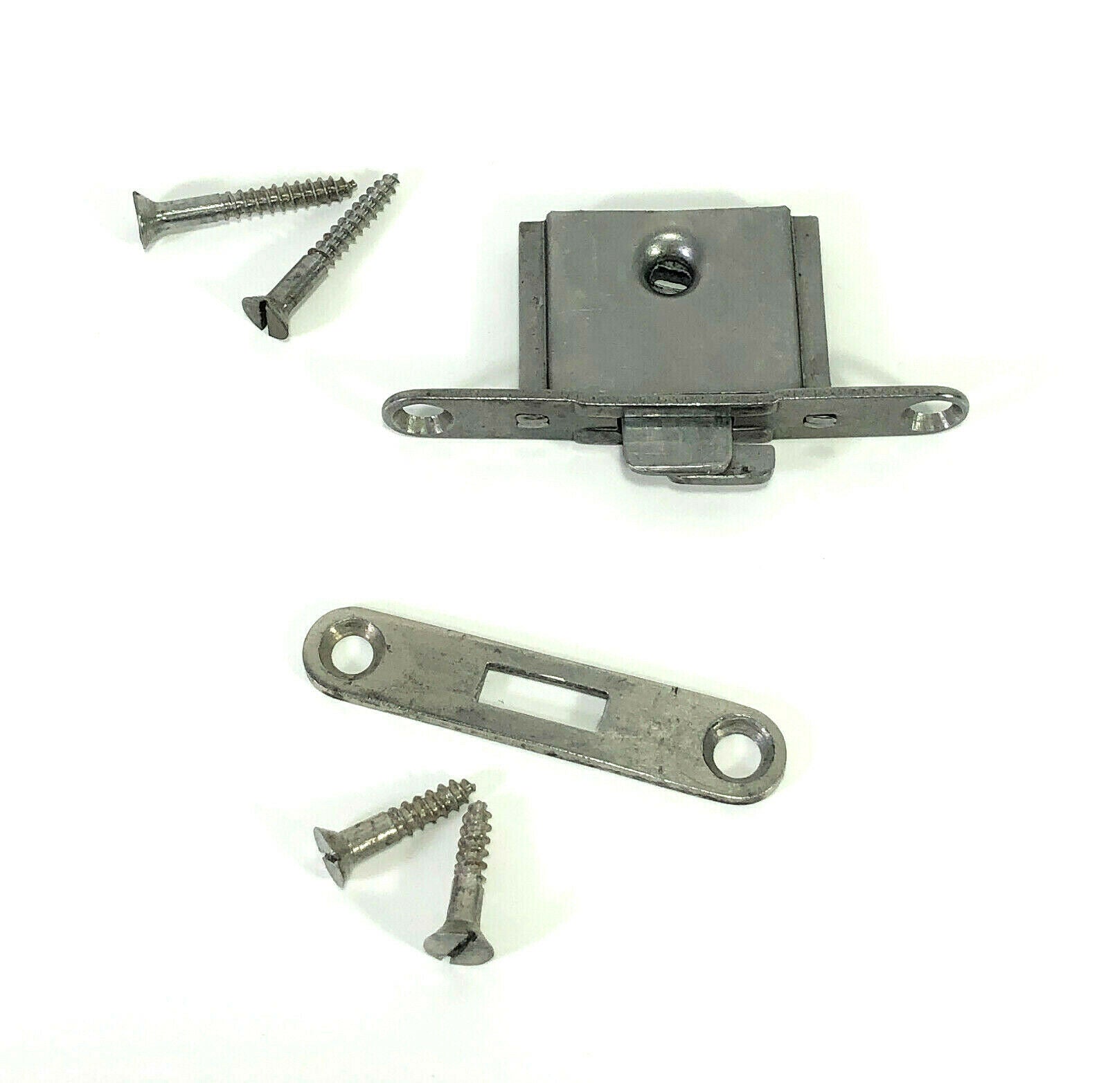 Early Singer Sewing Machine Bentwood Case Lock and Bottom Latch