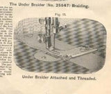 Early Singer Sewing Machine 27 127 Underbraider Attachment Simanco 25547 Puzzle Box - The Old Singer Shop