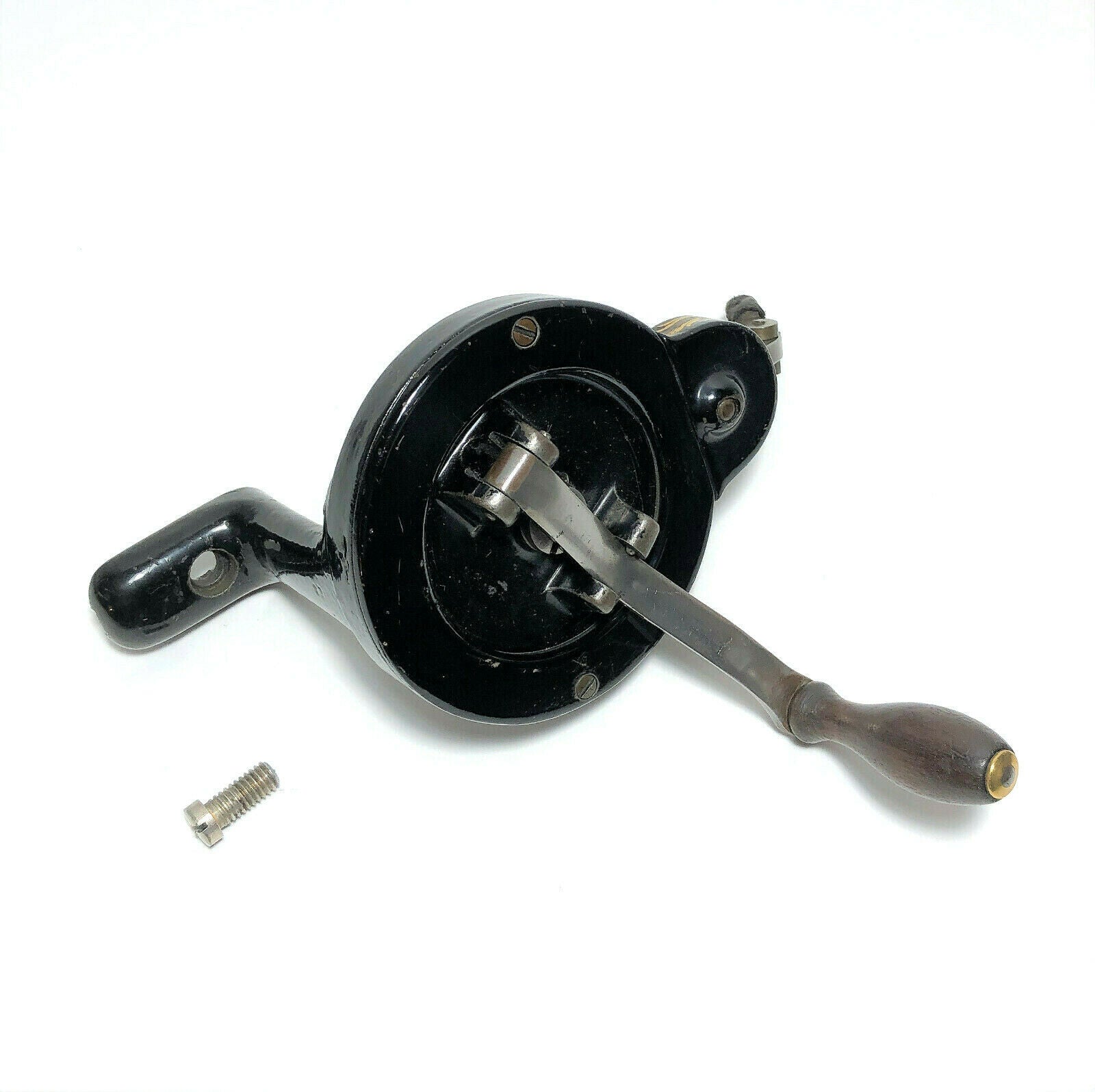 Vintage Singer Sewing Machine Hand Crank Attachment Rococo Decal