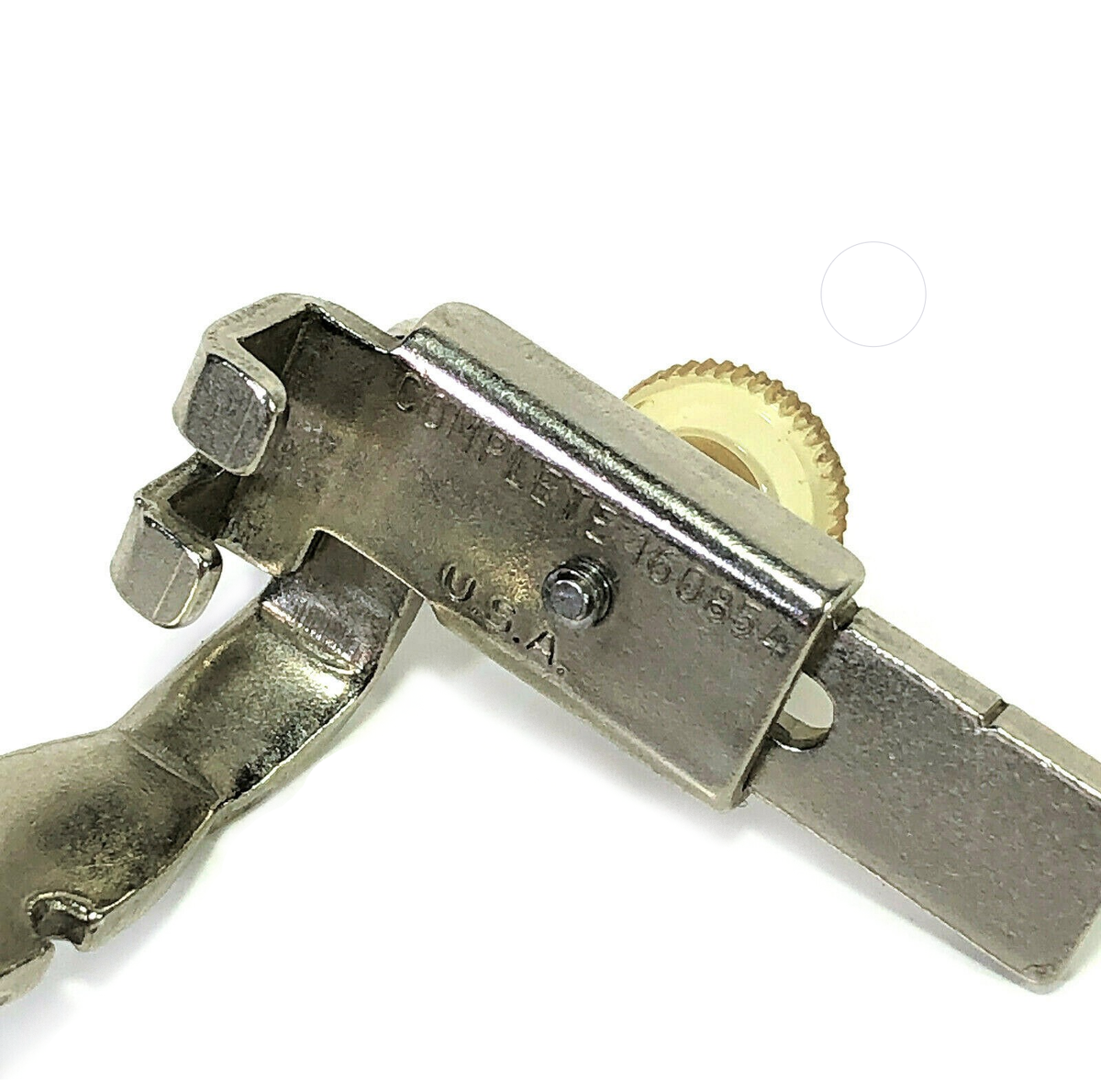 Vintage Greist Sewing Machine Low Shank Wide Adjustable Zipper Cording Foot  USA