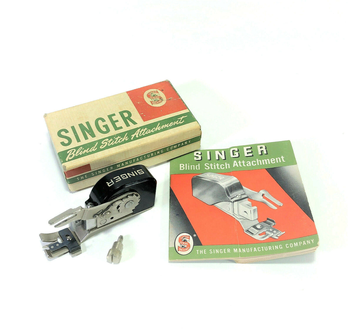 Singer Sewing Machine Low Shank Blind Stitch Attachment in Box