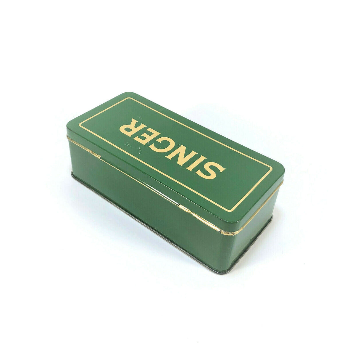 Singer store tin box