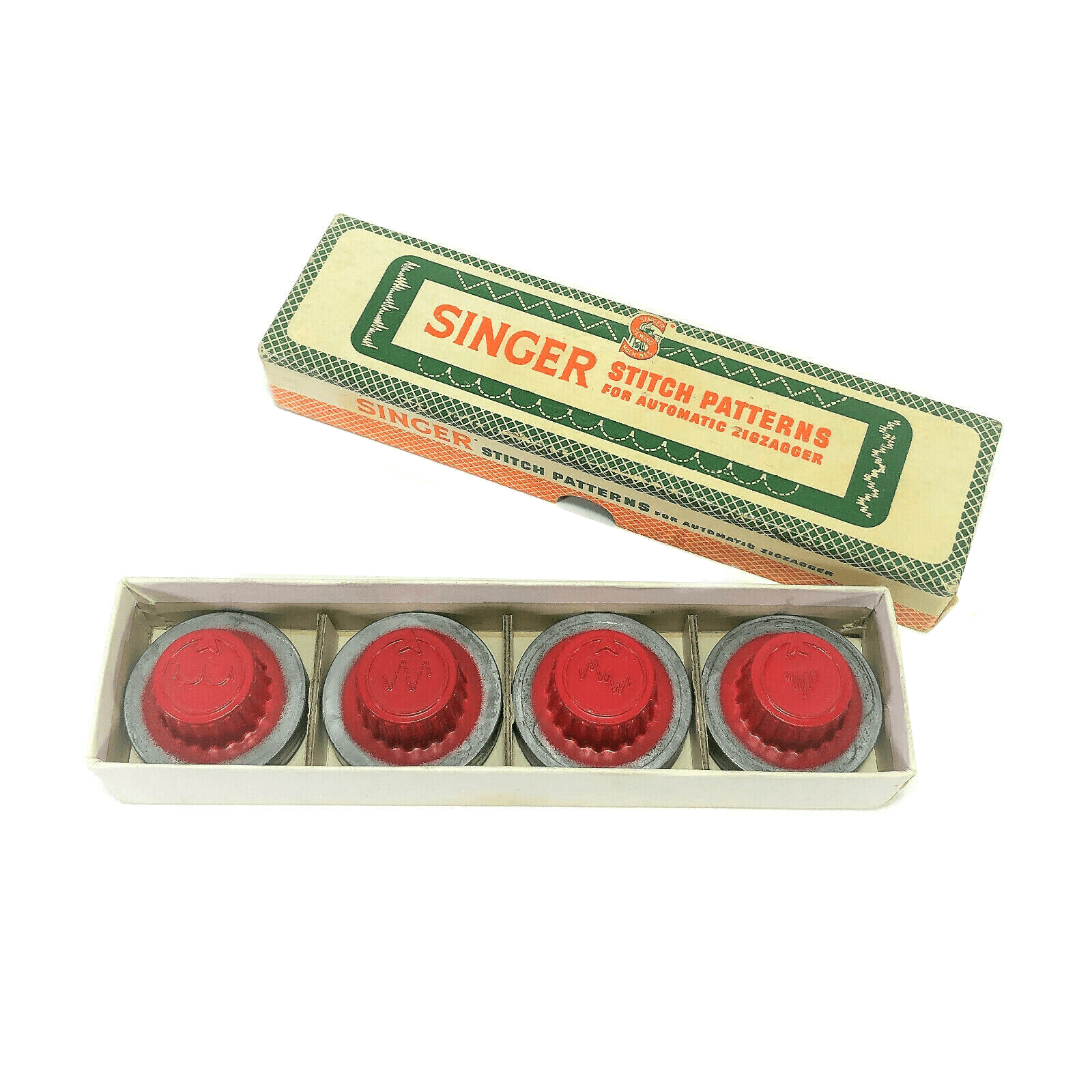 Singer Sewing Machine Automatic Zigzagger Stitch Pattern Cam Set Red Simanco 161008 L - The Old Singer Shop