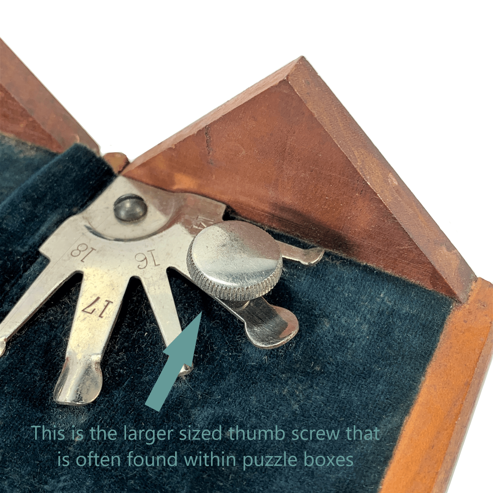 Early Singer Sewing Machine Large Head Thumb Screw for Puzzle Box Simanco 287 - The Old Singer Shop