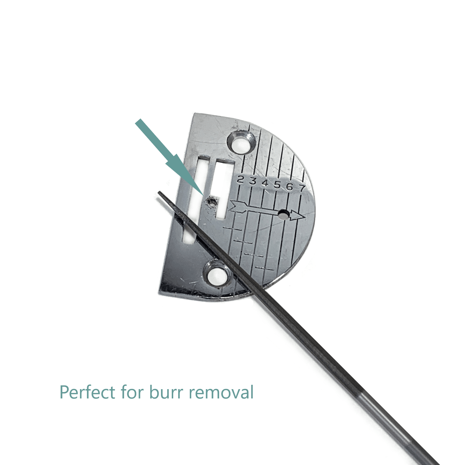 Mascot Swiss Single Cut Round File for Needle Plate Burrs 1216 - The Old Singer Shop