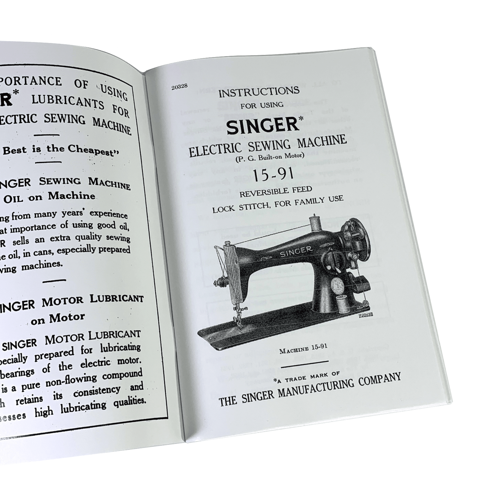 New Singer 15 - 91 Sewing Machine Instruction Manual Original or Large Format Available - The Old Singer Shop