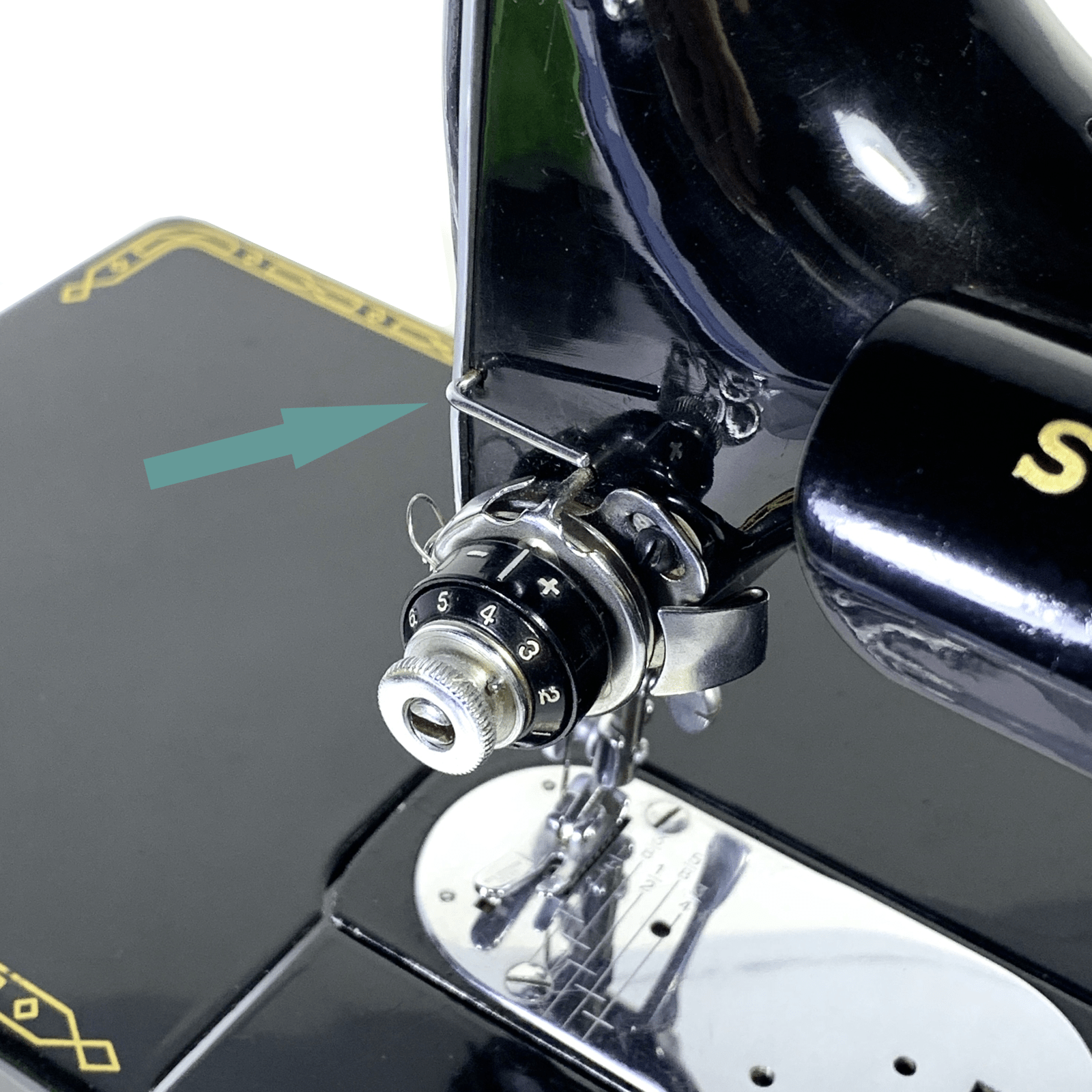 New Singer 221 222K Featherweight Sewing Machine Thread Guide Bar 45782 - The Old Singer Shop