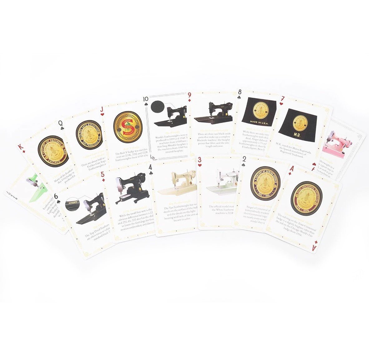 Singer 221 Featherweight Sewing Machine Deck of Playing Cards - The Old Singer Shop