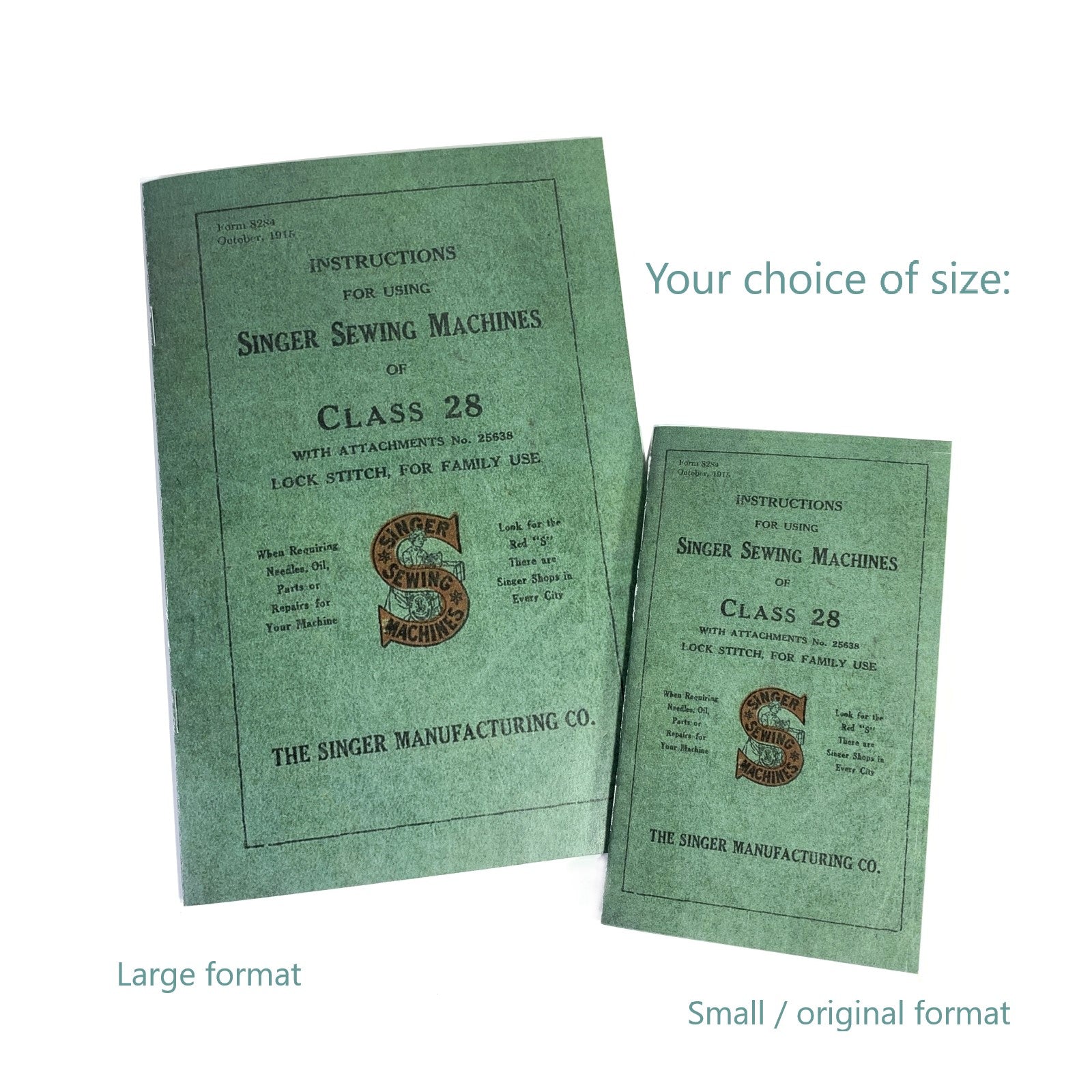 New Singer 28 Sewing Machine Instruction Manual Original or Lrg Format Available - The Old Singer Shop