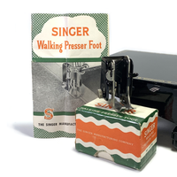 Scarce Singer Sewing Machine Penguin Walking Presser Foot w/ Box Simanco 160741 - The Old Singer Shop