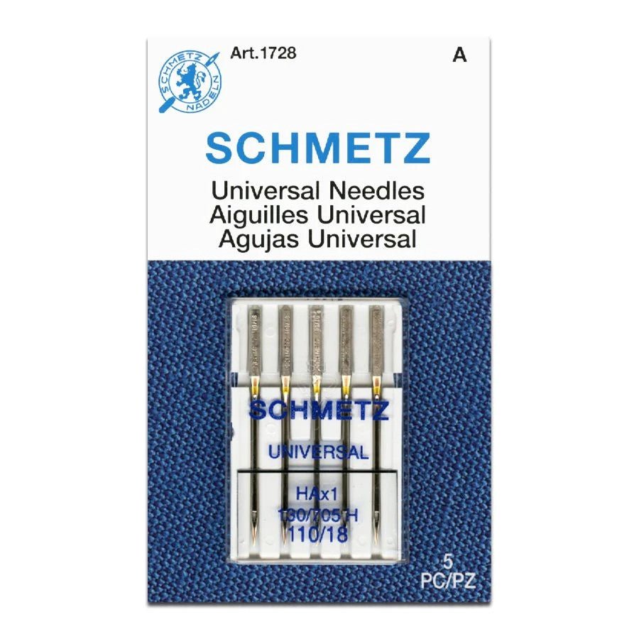Schmetz Universal Sewing Machine Needles 5 Pack - Choice of Size - The Old Singer Shop