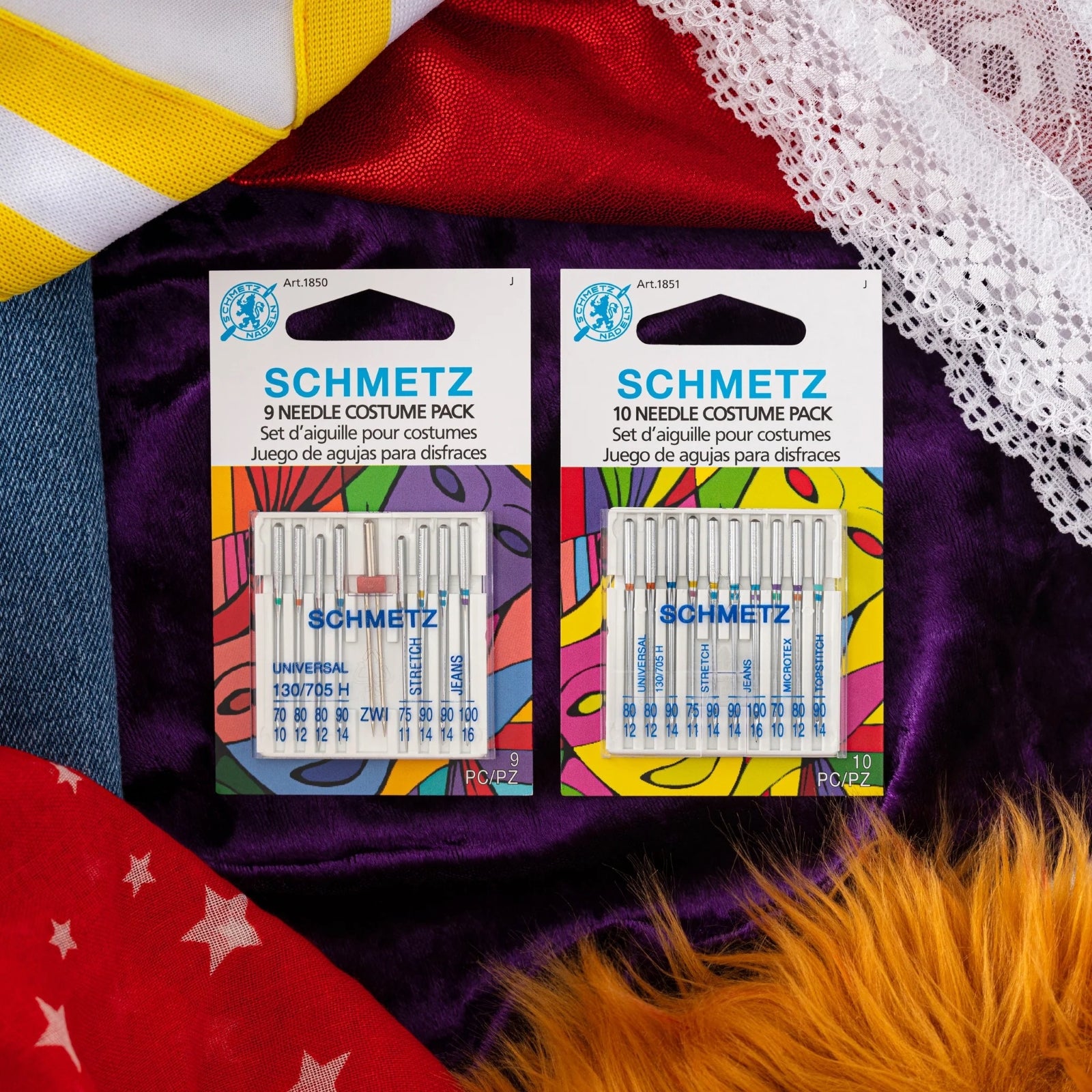 Schmetz Costume Pack Assorted Sewing Machine Needles 9 or 10 Pc