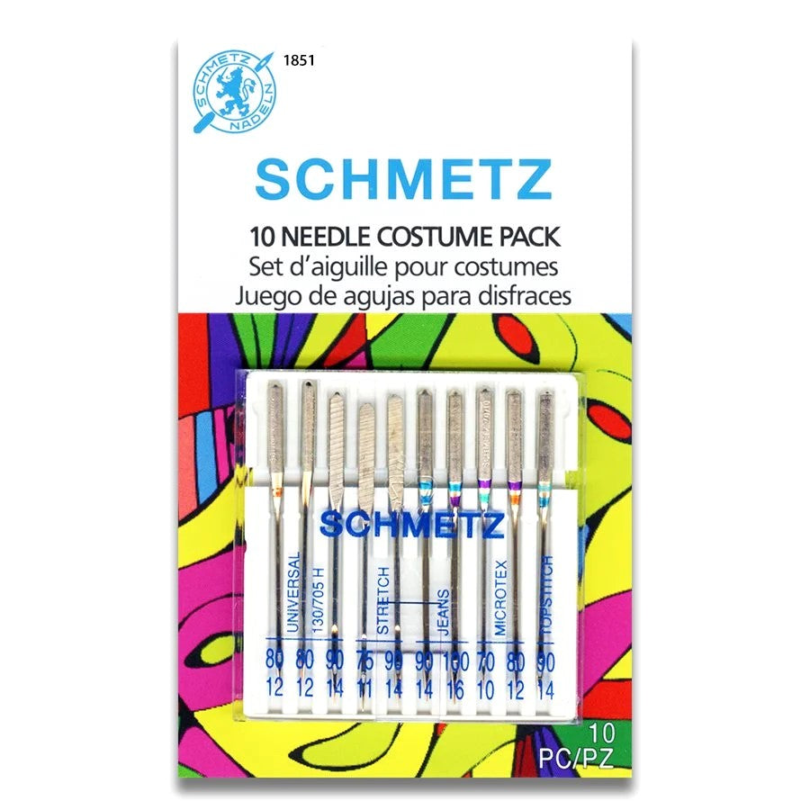 Schmetz Costume Pack Assorted Sewing Machine Needles 9 or 10 Pc