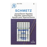 Schmetz Jeans Denim Sewing Machine Needles 5 Pack - Choice of Size