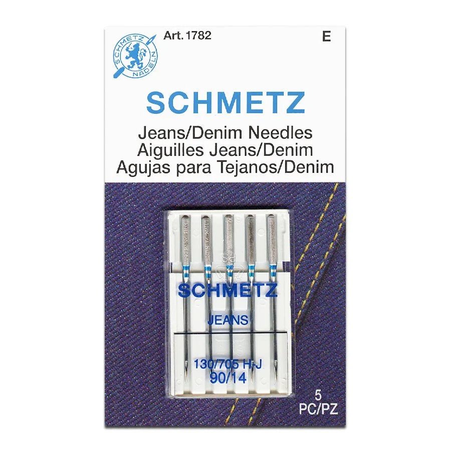 Schmetz Jeans Denim Sewing Machine Needles 5 Pack - Choice of Size - The Old Singer Shop