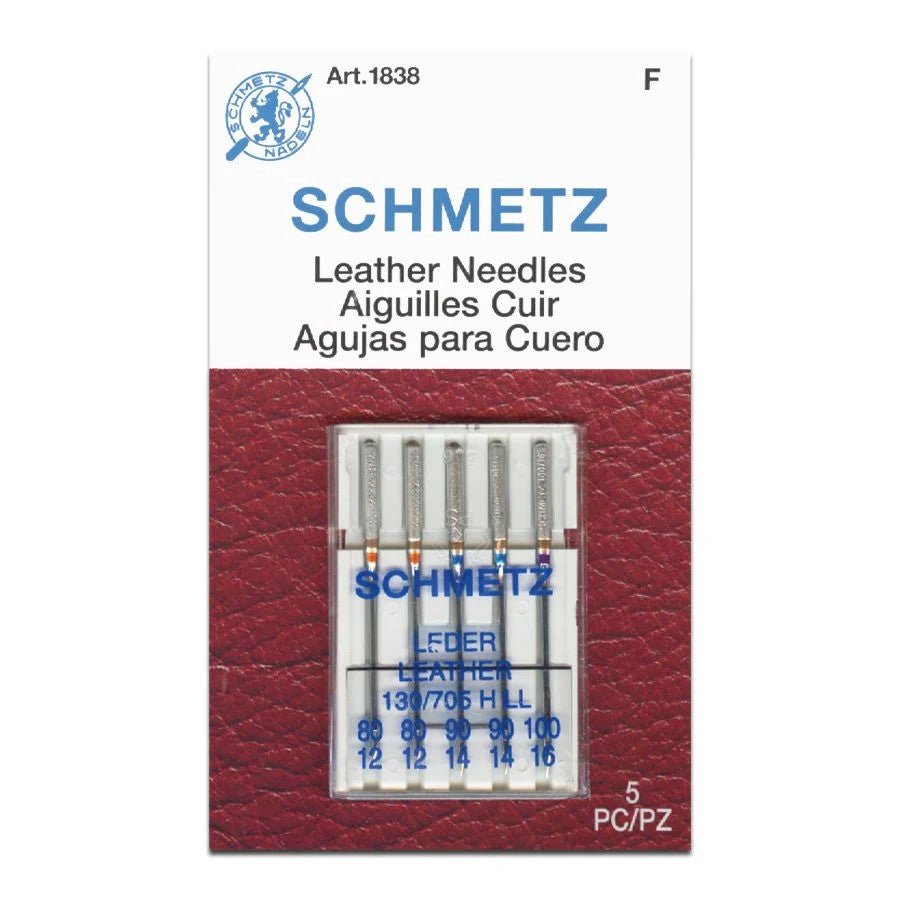 Schmetz Leather Sewing Machine Needles 5 Pack - Choice of Size - The Old Singer Shop
