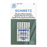 Schmetz Microtex (Sharp) Sewing Machine Needles 5 Pack - Choice of Size