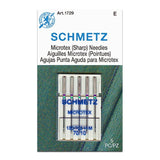 Schmetz Microtex (Sharp) Sewing Machine Needles 5 Pack - Choice of Size