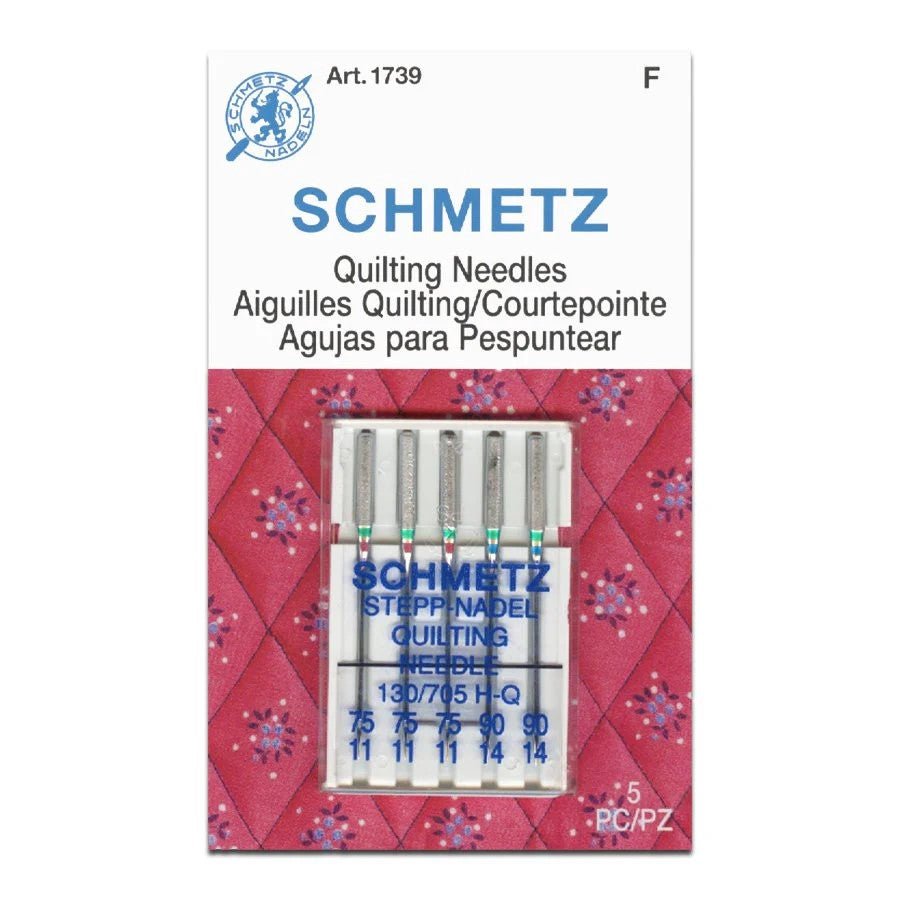 Schmetz Quilting Sewing Machine Needles 5 Pack - Choice of Size - The Old Singer Shop