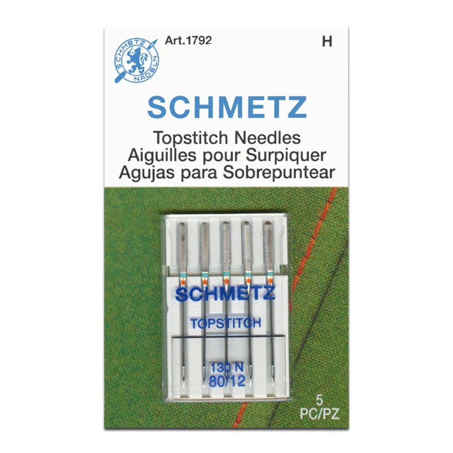 Schmetz Topstitch Sewing Machine Needles 5 Pack - Choice of Size - The Old Singer Shop