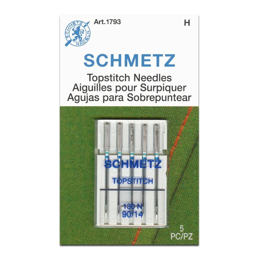 Schmetz Topstitch Sewing Machine Needles 5 Pack - Choice of Size - The Old Singer Shop