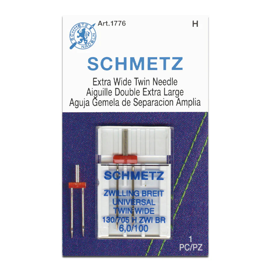 Schmetz Universal Sewing Machine Twin Needles - Choice of Size