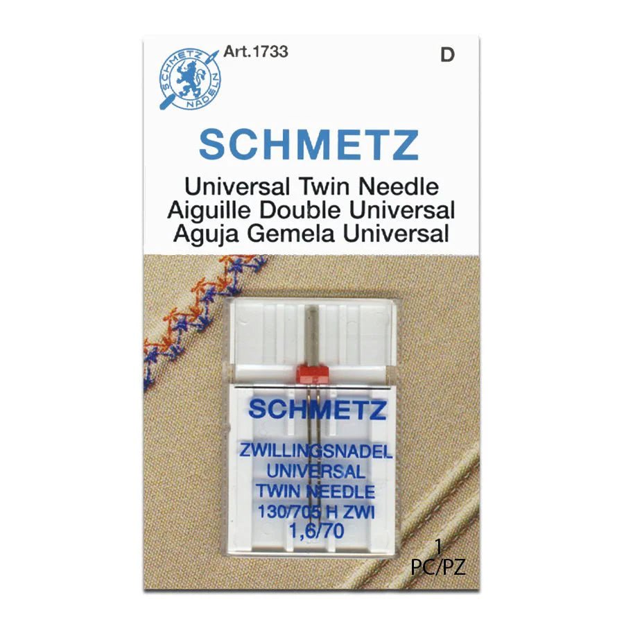 Schmetz Universal Sewing Machine Twin Needles - Choice of Size - The Old Singer Shop