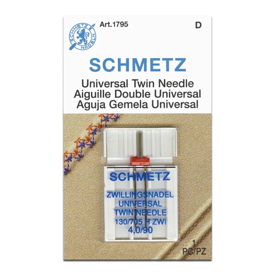 Schmetz Universal Sewing Machine Twin Needles - Choice of Size - The Old Singer Shop