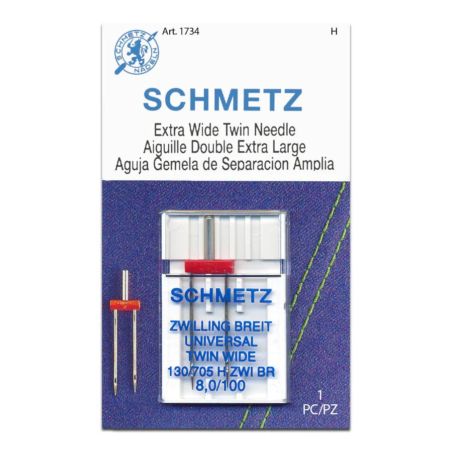 Schmetz Universal Sewing Machine Twin Needles - Choice of Size - The Old Singer Shop