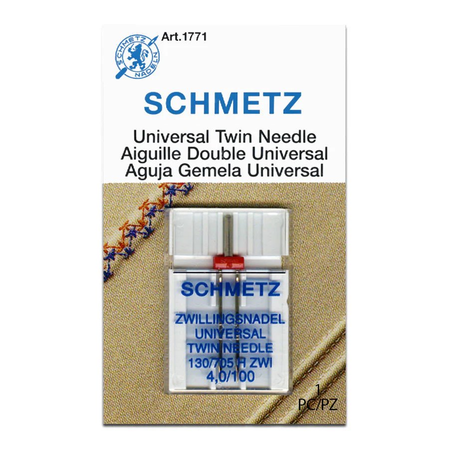 Schmetz Universal Sewing Machine Twin Needles - Choice of Size - The Old Singer Shop