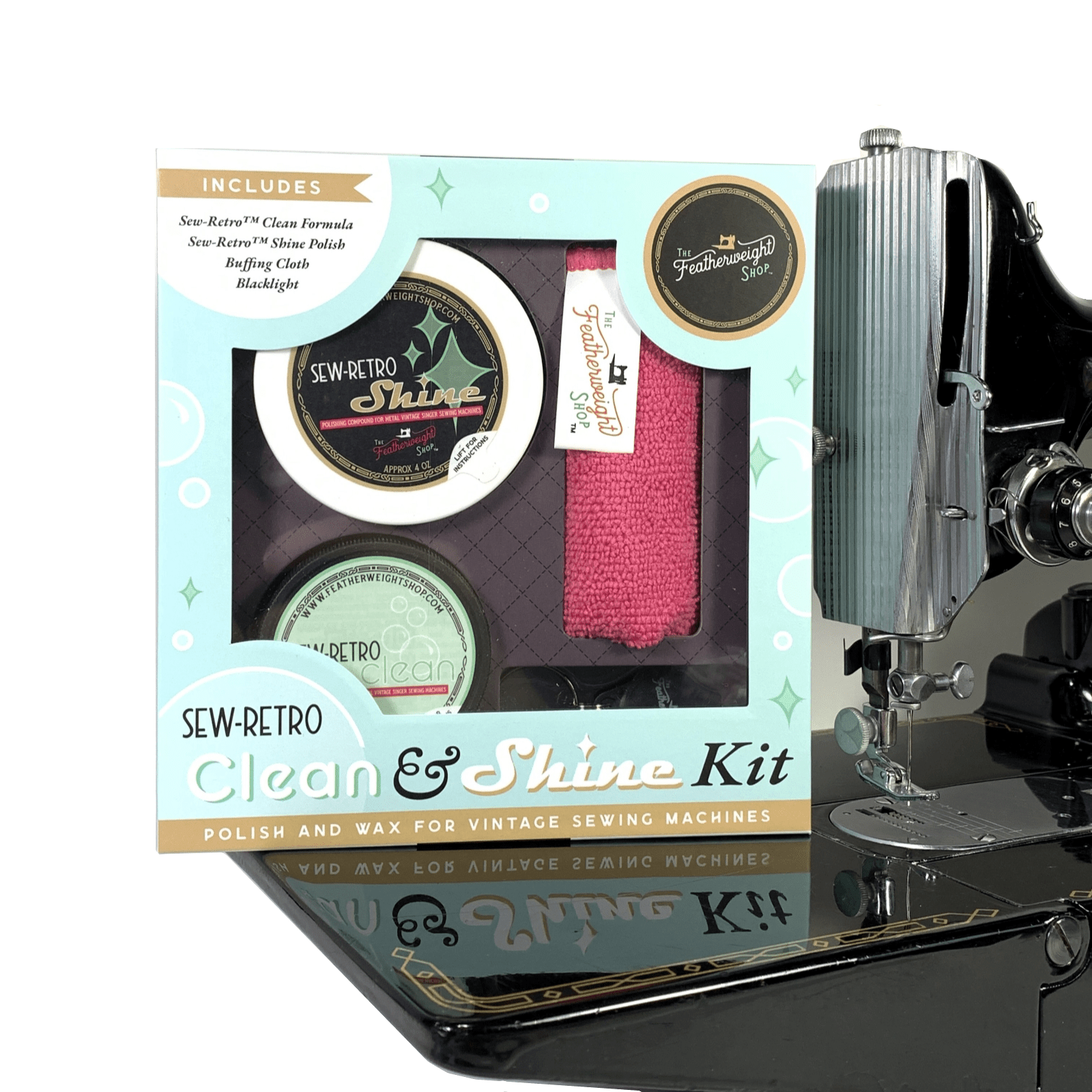 Sew - Retro Clean & Shine Kit for Vintage Sewing Machines - The Old Singer Shop