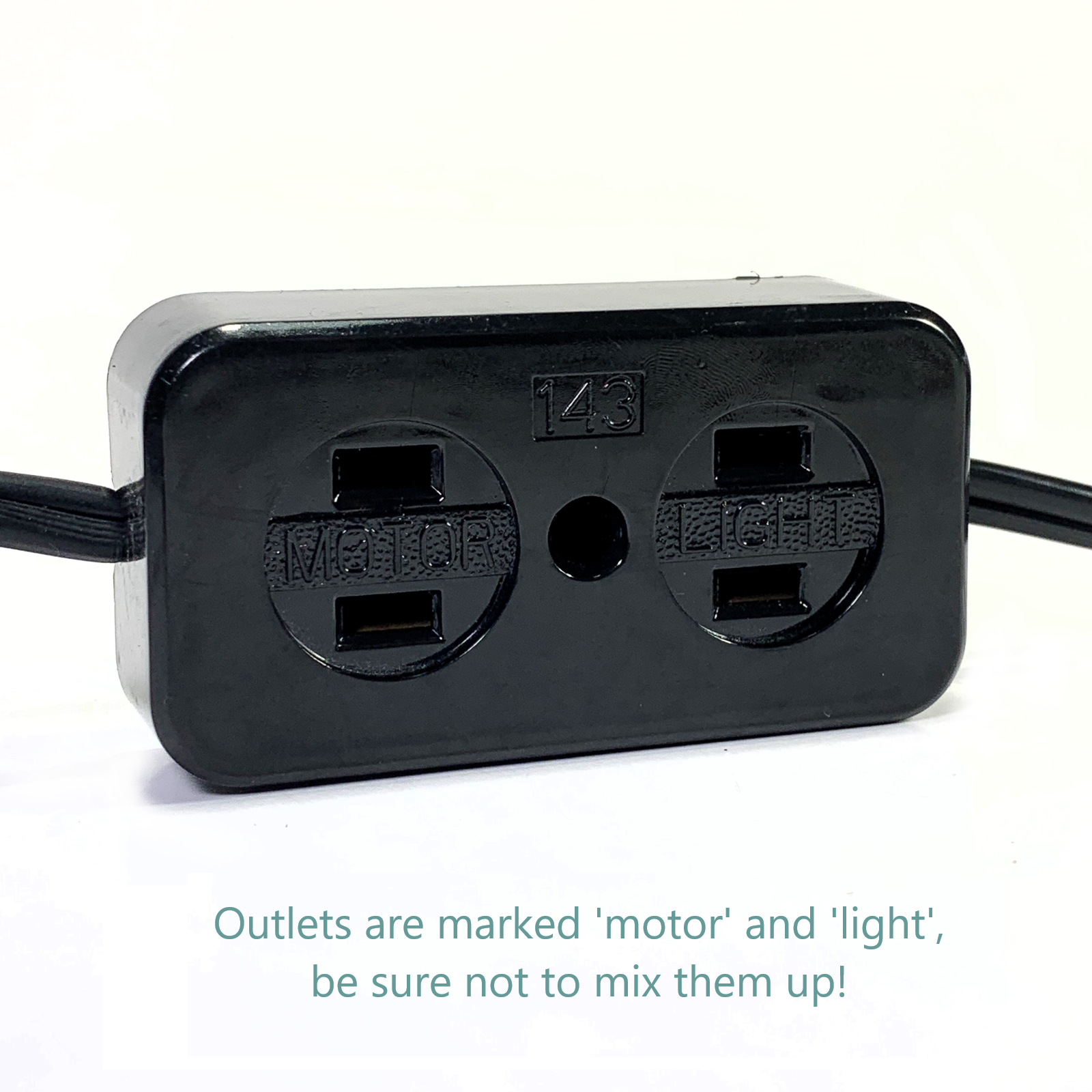 Sewing Machine Power Lead Cord w Light and Motor Block 143