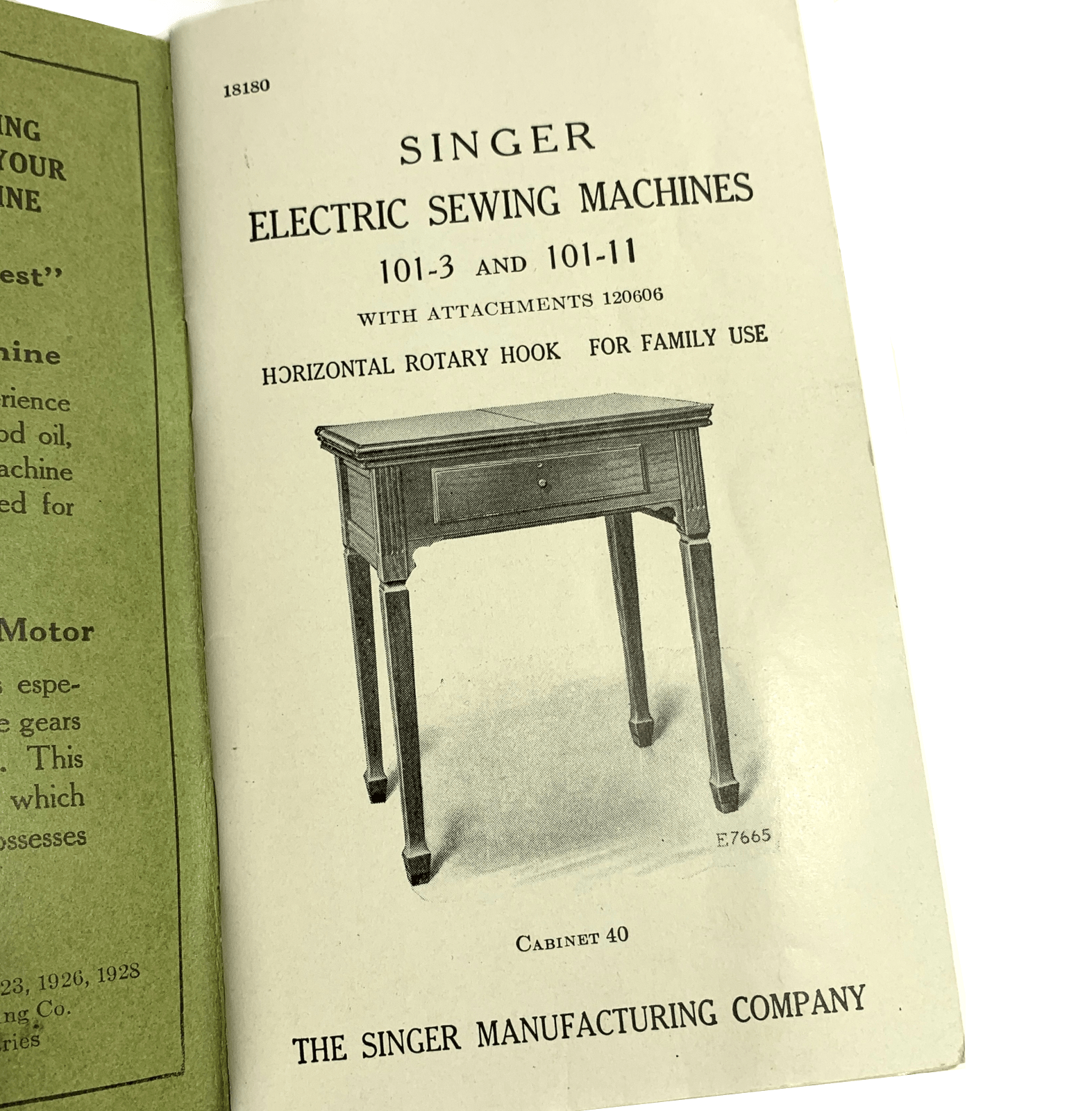 Singer 101 - 3 101 - 11 Sewing Machine Instruction Manual Vintage Original 1929 - The Old Singer Shop