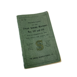 Singer 127 128 Treadle Sewing Machine Instruction Manual Vintage Original 1916 - The Old Singer Shop