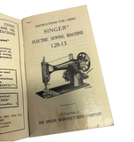 Singer 128-13 Sewing Machine Instruction Manual Vintage Original 1939 - The Old Singer Shop