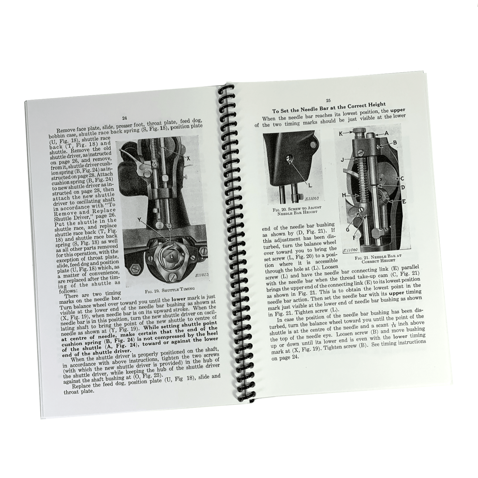 Singer 15 - 90 15 - 91 Sewing Machine Adjusters Service Repair Manual Coil Bound NEW - The Old Singer Shop