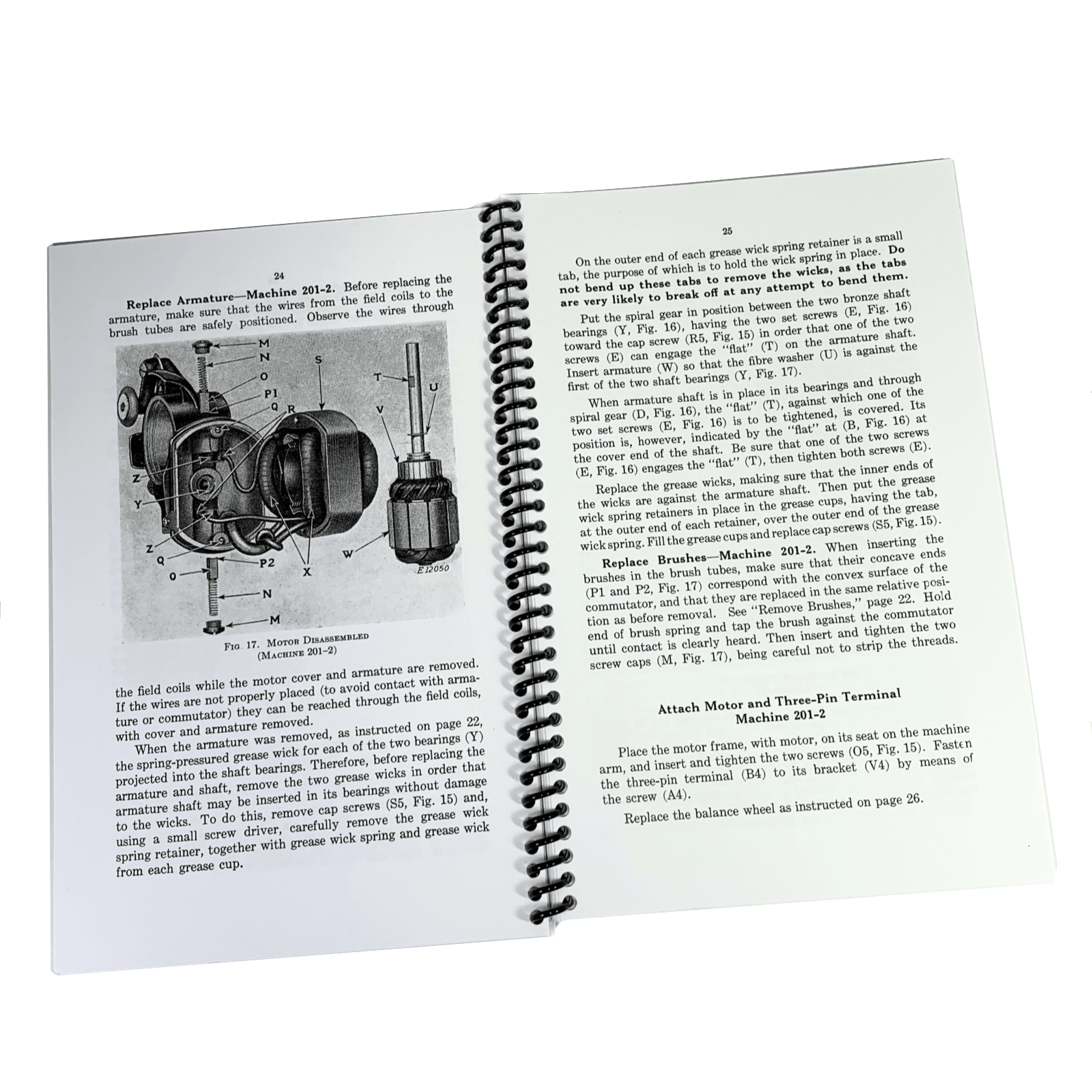 Singer 201 - 2 201 - 3 Sewing Machine Adjusters Service Repair Manual Coil Bound - The Old Singer Shop