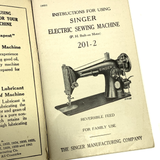 Singer 201-2 Sewing Machine Instruction Manual Vintage Original 1941 - The Old Singer Shop