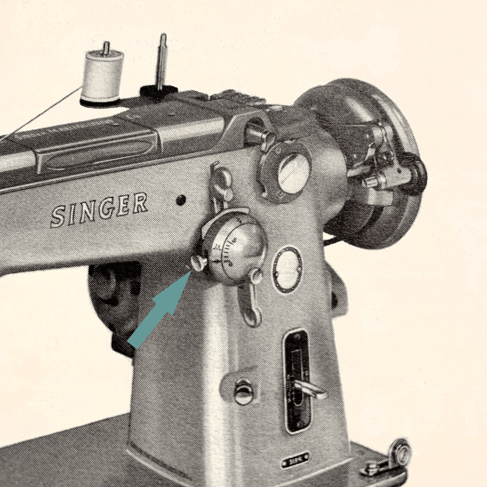 Singer 206 306 319 320 Sewing Machine Bight Adjustment Thumb Screw Simanco 669 - The Old Singer Shop