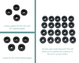 Singer 301 221 222K Featherweight Sewing Machine Bed Cushion in Black Pack of 4, 5 or 20 - The Old Singer Shop